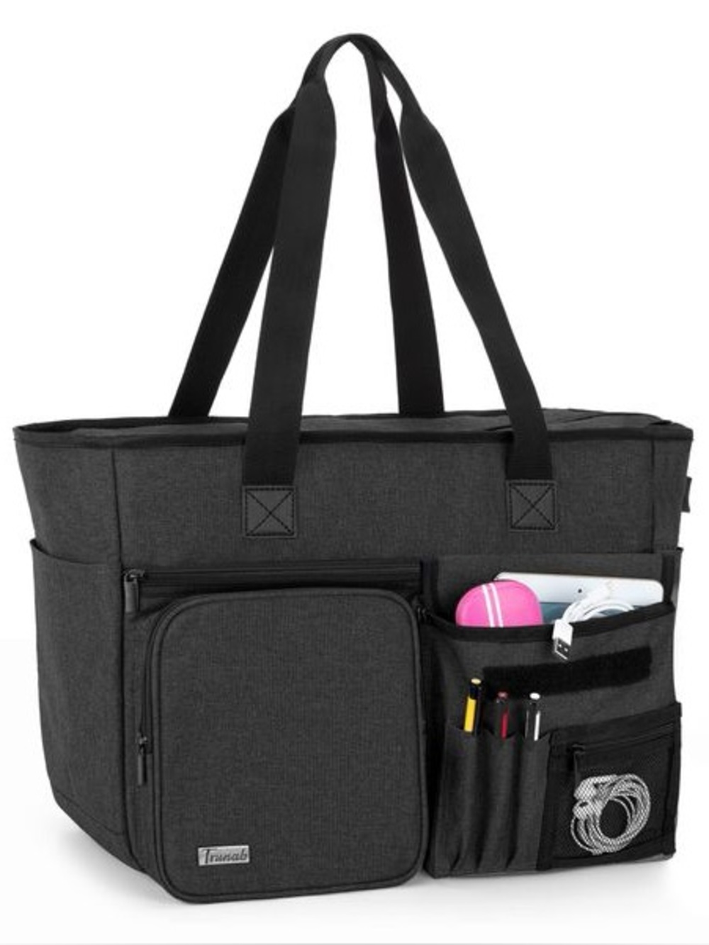 Trunab Teacher Tote Bag Work Bag with Multiple Pocket